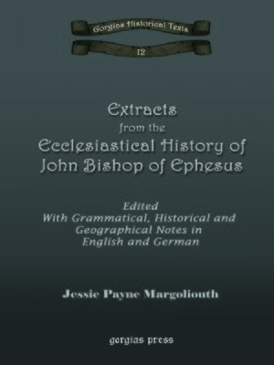cover image of Extracts from the Ecclesiastical History of John Bishop of Ephesus